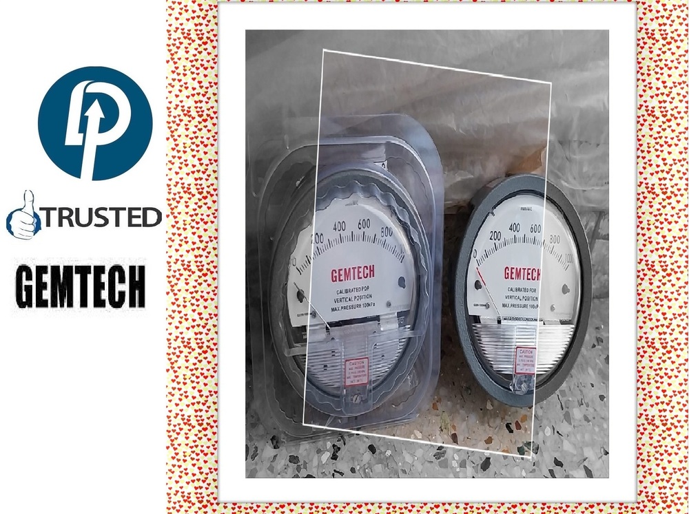 GEMTECH Differential Pressure Gauge Distributor by For GIDC Sachin Surat - 394230