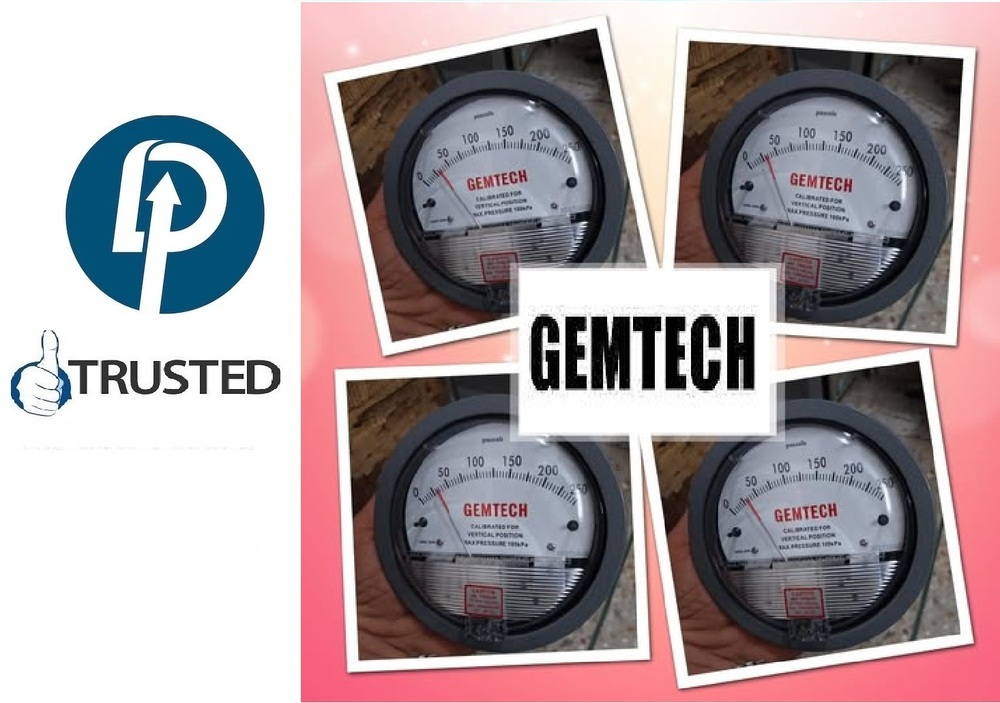 GEMTECH Differential Pressure Gauge Distributor by For GIDC Sachin Surat - 394230