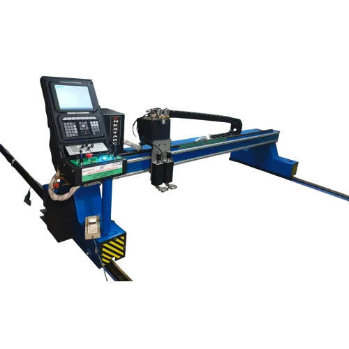 Cnc Gantry Plasma Cutting Machine - Color: Blue
