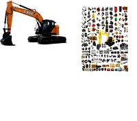 Crawler Excavator Cx220c Spare Parts