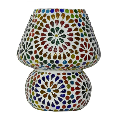 Mosaic Glass Table Lamp - Color: Multicolor