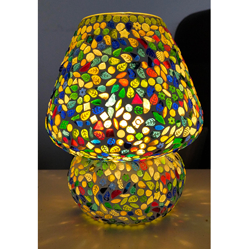 Mosaic Glass Table Lamp - Color: Multicolor