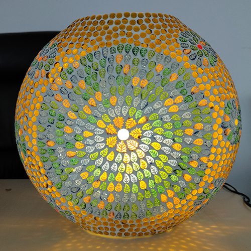 Mosaic Glass Purse Lamp