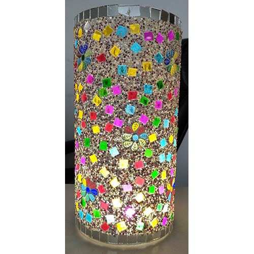 Mosaic Glass Pipe Lamp - Color: Multicolor