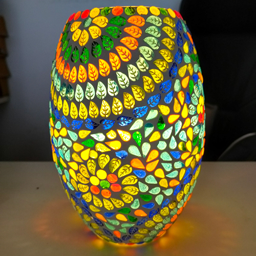 Mosaic Glass Dholak Lamp