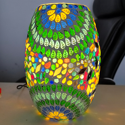 Mosaic Glass Dholak Lamp