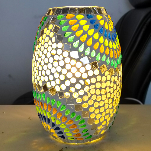 Mosaic Glass Dholak Lamp