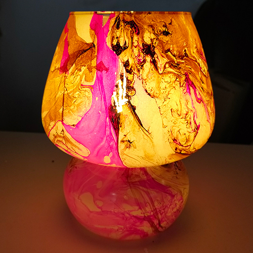 3D Glass Table Lamp