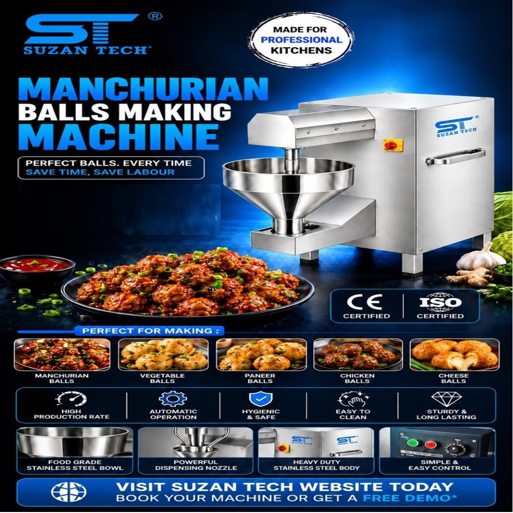 Manchurian Ball Making Machine - Capacity: 1500 Pcs/Hr
