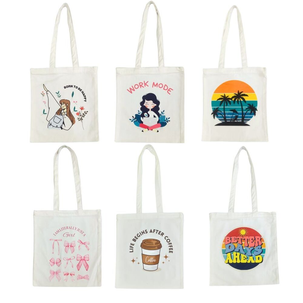 Printed Cotton Bag - Color: Multicolor
