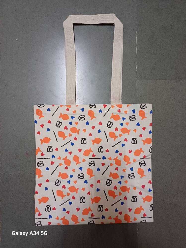 Printed Cotton Bag - Color: Multicolor