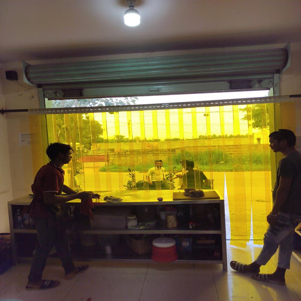 Fedon Anti Insect PVC Strip Curtain 2mm x 200mm Non Phthalate, Yellow Transparent Strips