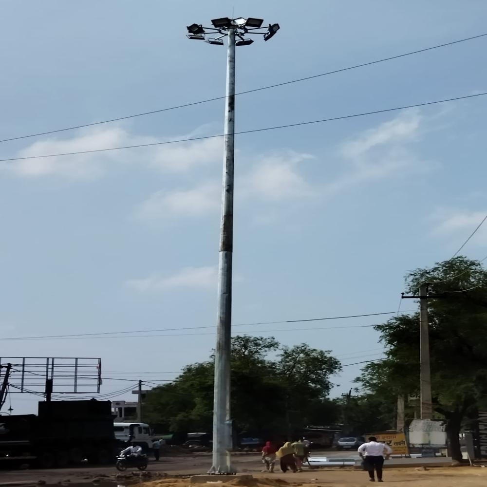 16METER HIGH MAST पॉलीगोनल लाइटिंग टॉवर पोल्स