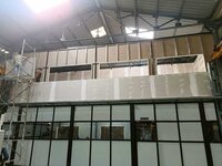 Aluminium glass partition