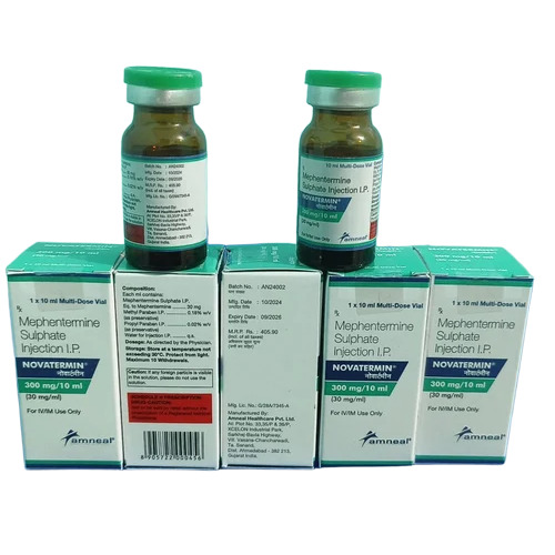 Novatermin Mephentermine Sulphate Injection - Physical Form: Liquid