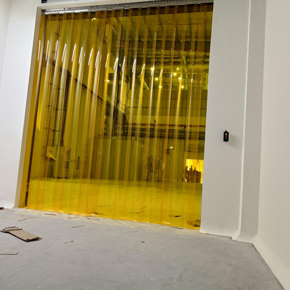 Fedon Anti Insect Pvc Strip Curtain 3Mm X 200Mm Non Phthalate, Yellow Transparent Strips - Dimension (L*W*H): 3*200 Millimeter (Mm)