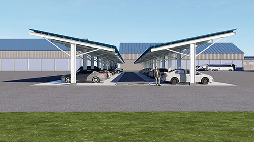 Parking Shed - Color: As Per Requirement