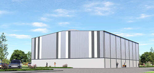 Pre Fabricated Factory Shed - Color: As Per Requirement