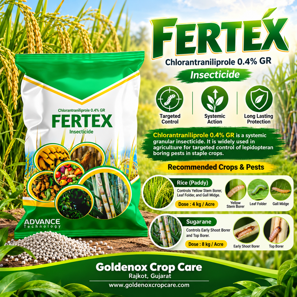 Chlorantraniliprole 0.4% Gr - Application: Agriculture