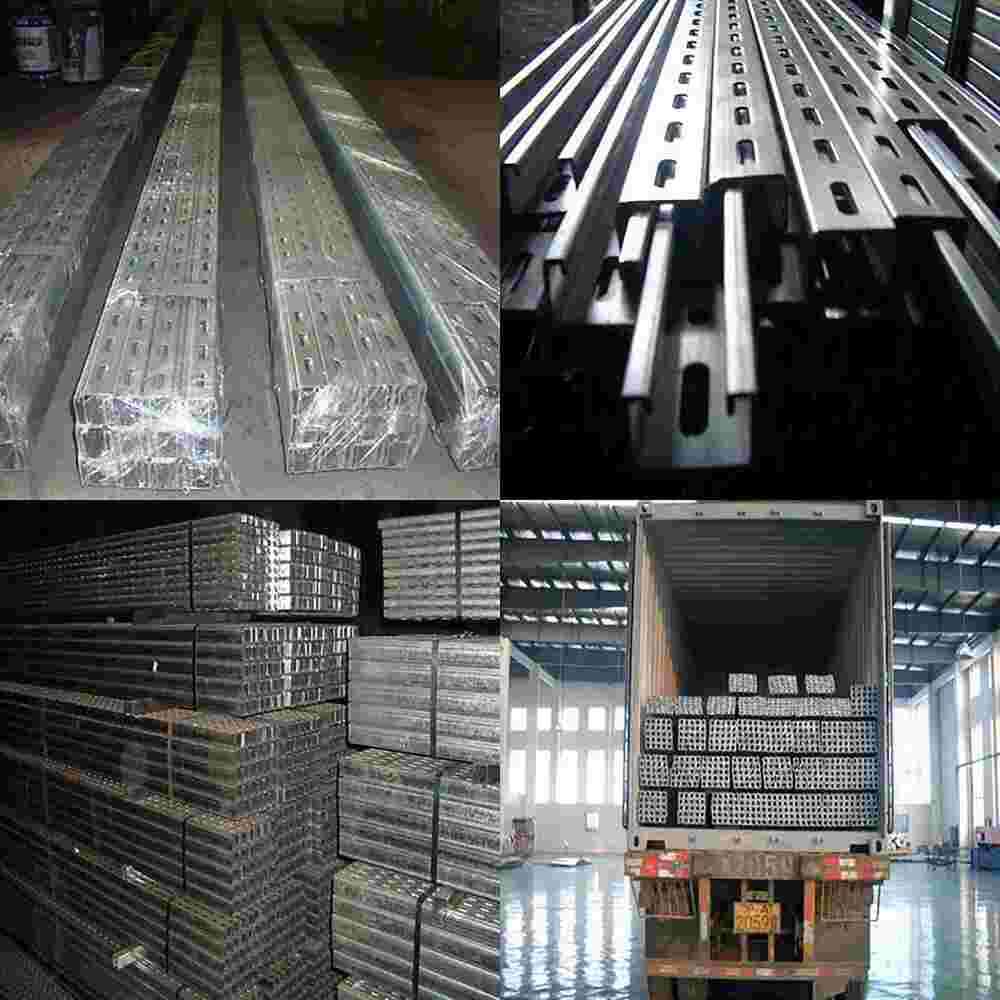 Industrial Pipe Support Channel - Color: Silver