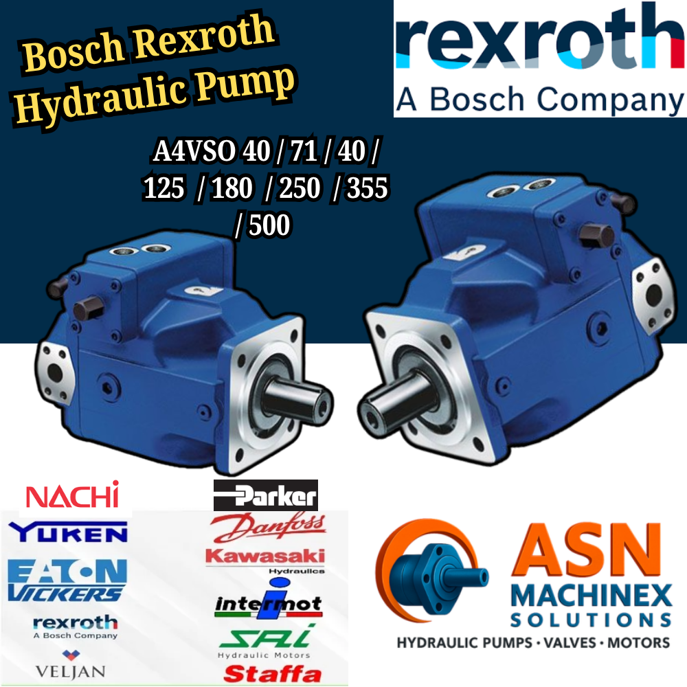 Bosch Rexroth A4Vso71 Hydraulic Pump - Color: As Per Demand
