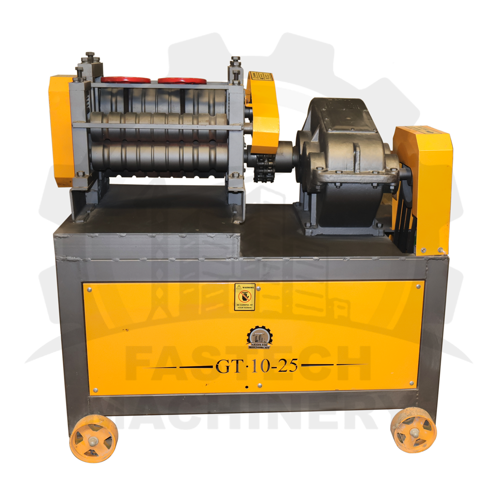 Steel Bar Straightening Machine - Color: Yellow