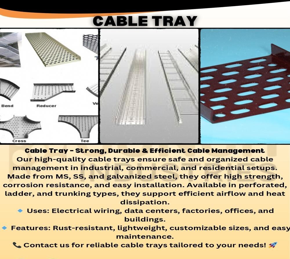 CABLE TRAY FOR INDUSTRIAL USE