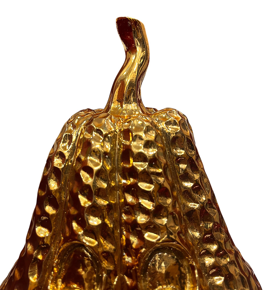 Handcrafted Golden Jack O Lantern - Features: Durable