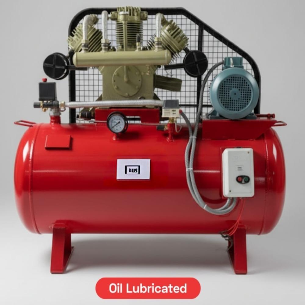 Piston Type Air Compressor - Color: Red