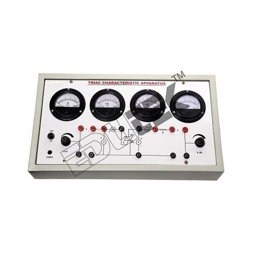 TRIAC CHARACTERISTICS APPARATUS WITH BAKELITE PANEL & ROUND METERS