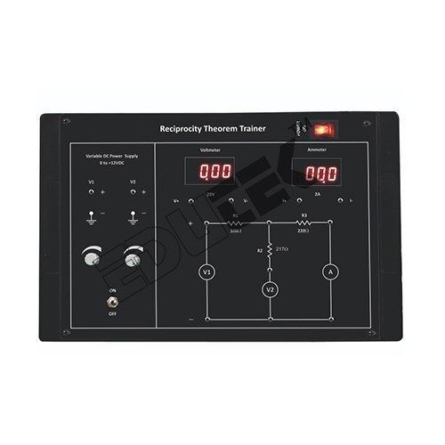 RECIPROCITY THEOREM WITH BAKELITE PANEL & DIGITAL METERS