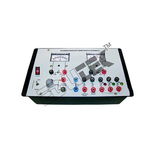 PN / ZENER DIODE / LED CHARACTERISTICS APPARATUS WITH ALUMINUM PANEL & SQUARE METERS