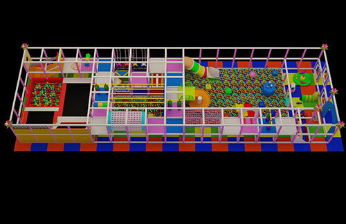 Eight Feet Height Soft Play Equipment - Color: Multiple