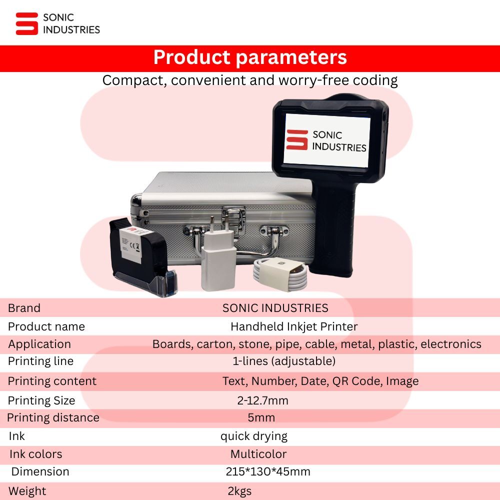 Inbuilt Encorder Printer for Date,logo,text, serial no. &  More
