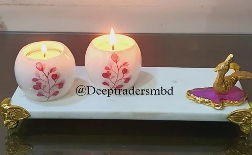 Marble & Stone Candle Holder