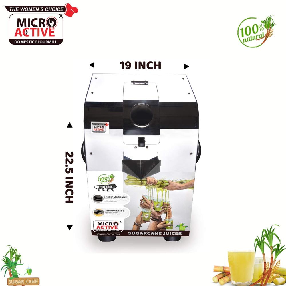 Sugarcane Juice Machine Ss-304 1.5hp Motor Mg - Color: Silver