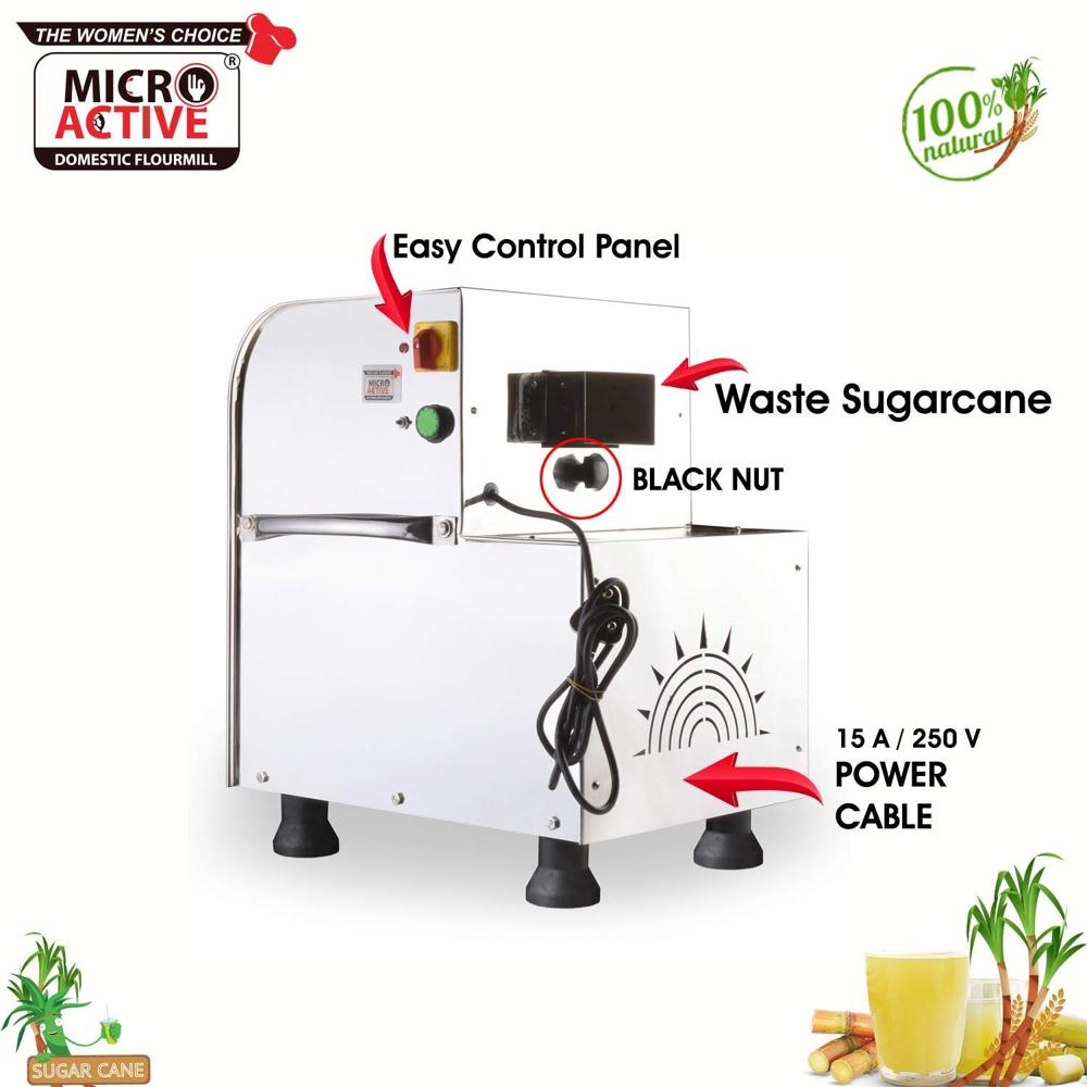 Sugarcane Juice Machine Ss-304 1.5hp Motor Mg - Color: Silver