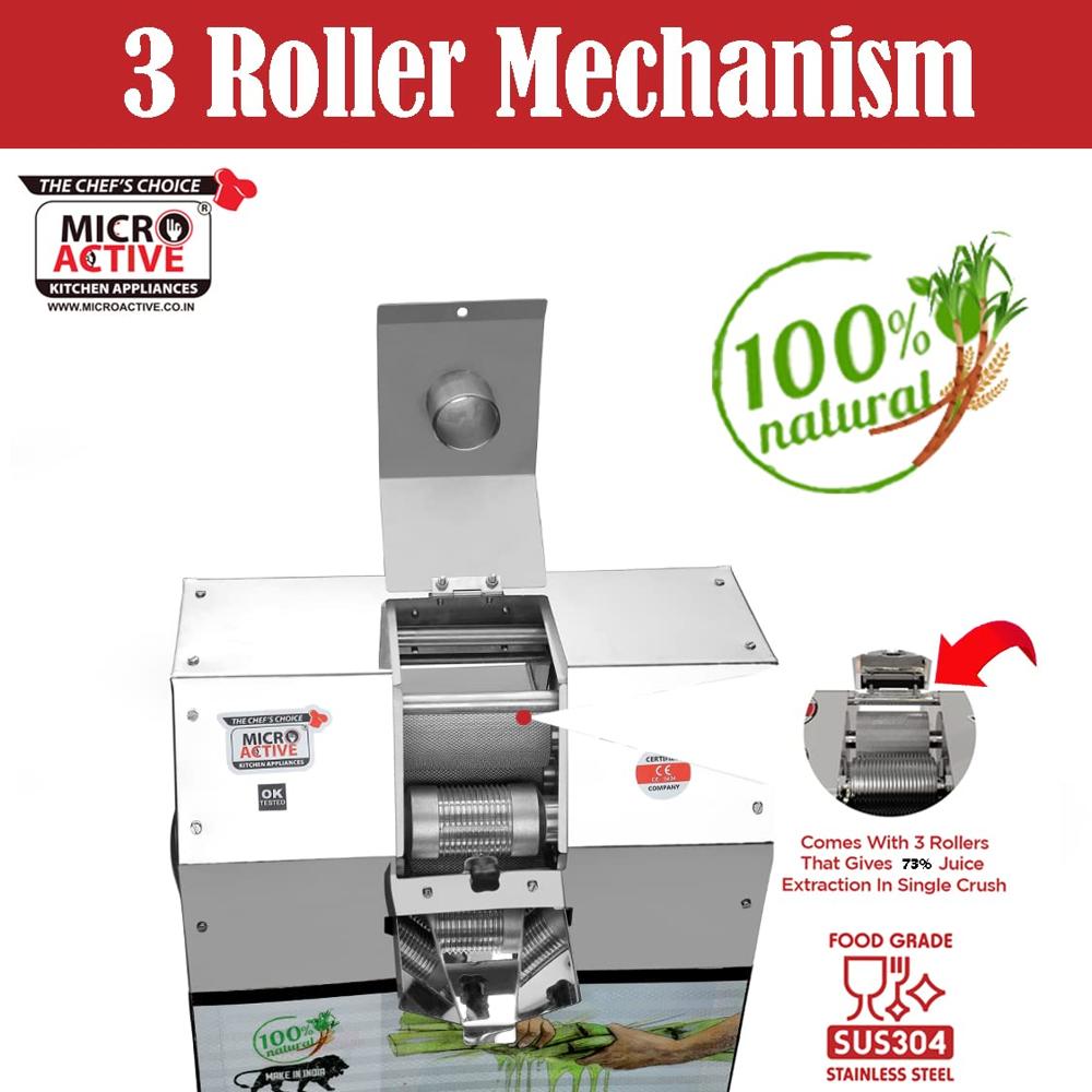 Sugarcane Juice Machine Ss-304 2hp Motor Sg - Color: Silver