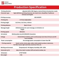 Online Inkjet Printer 4 inch Screen