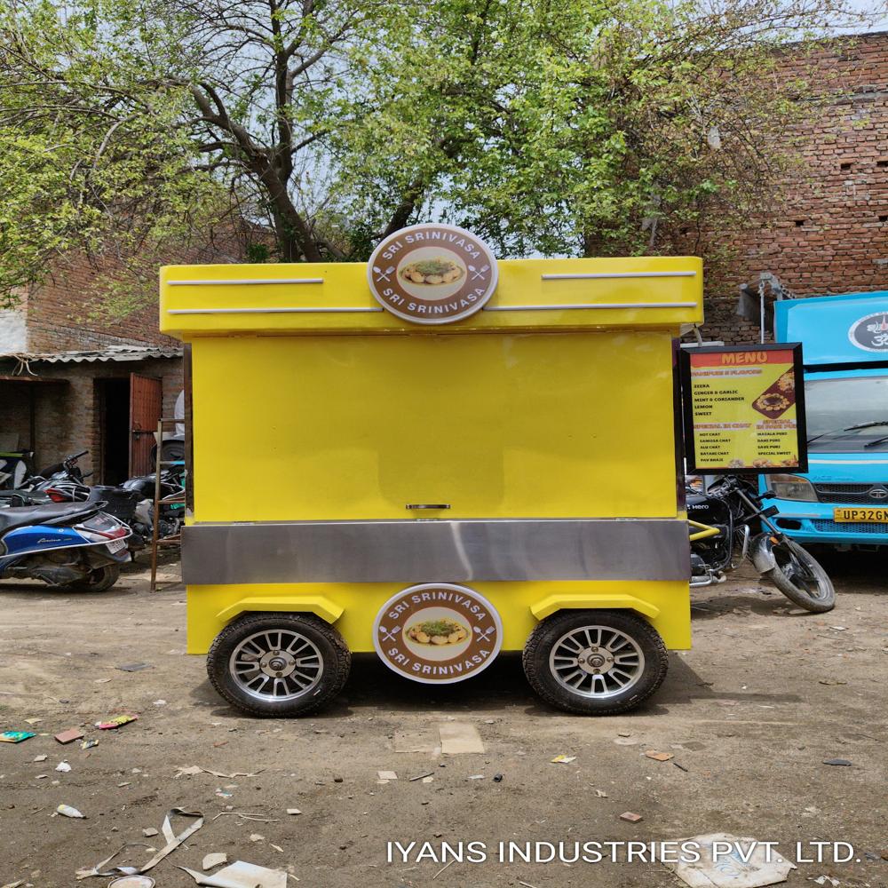 Hand Push Model Food Cart