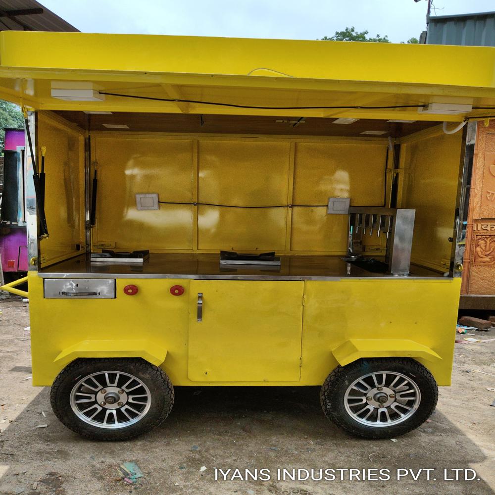 Hand Push Model Food Cart