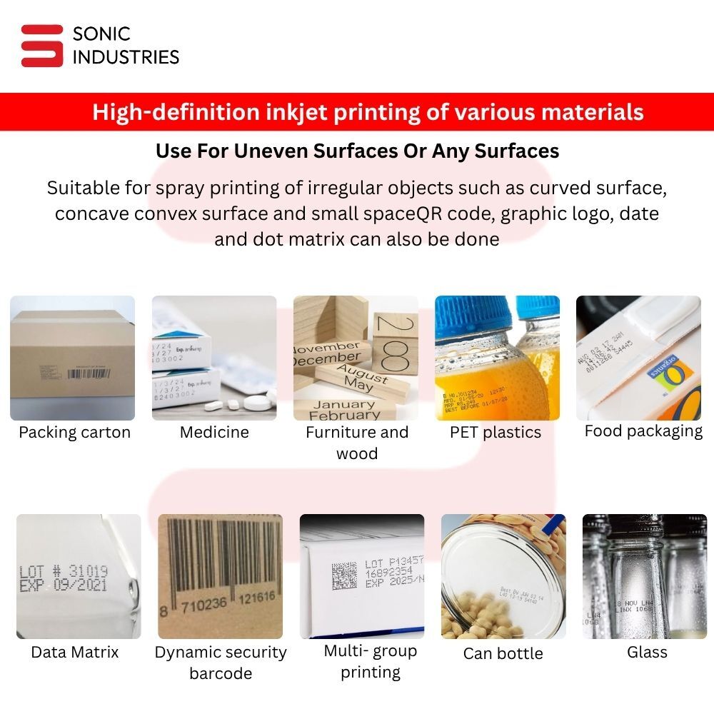 Mini Printer for printing date,Mrp,Exp.logo,Serial no & etc.