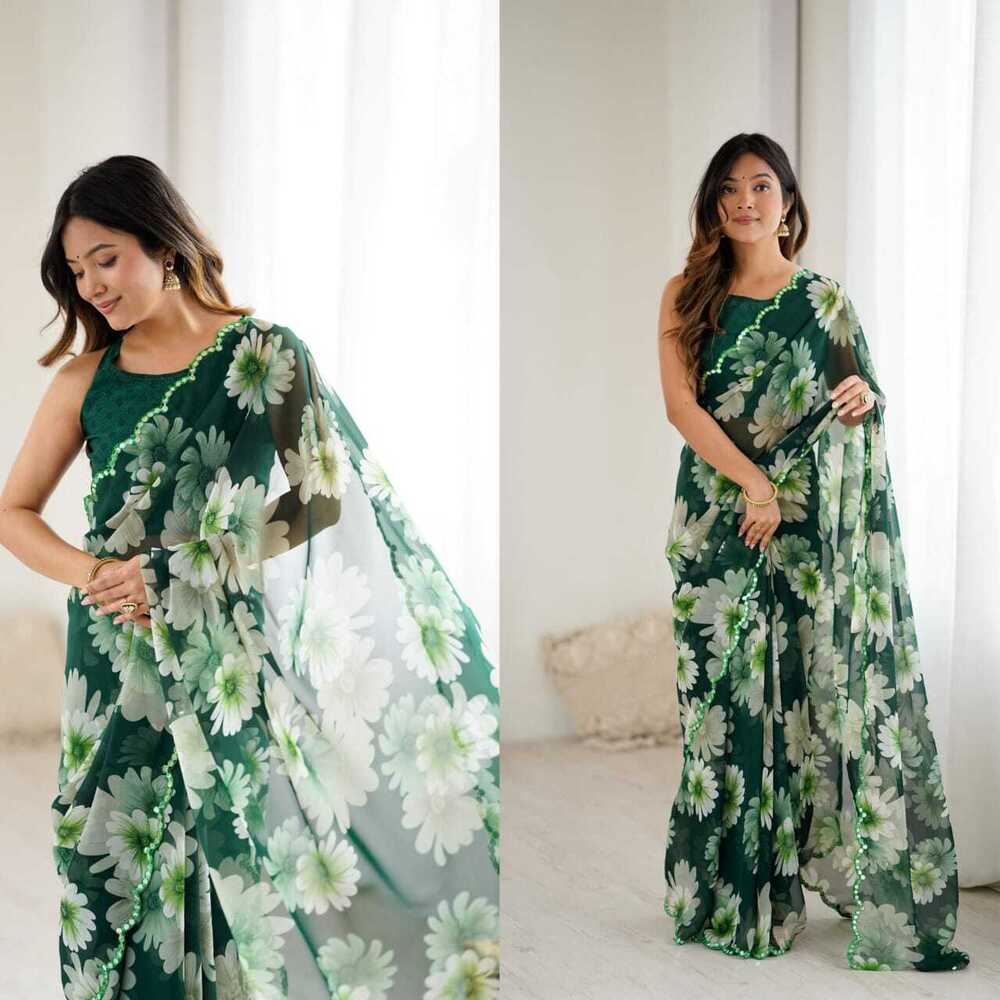 Soft Georgette Silk Saree