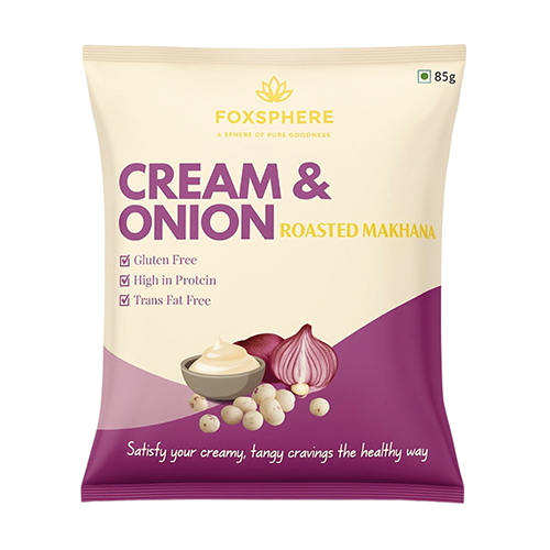 85 GM Cream And Onion Roasted Makhana