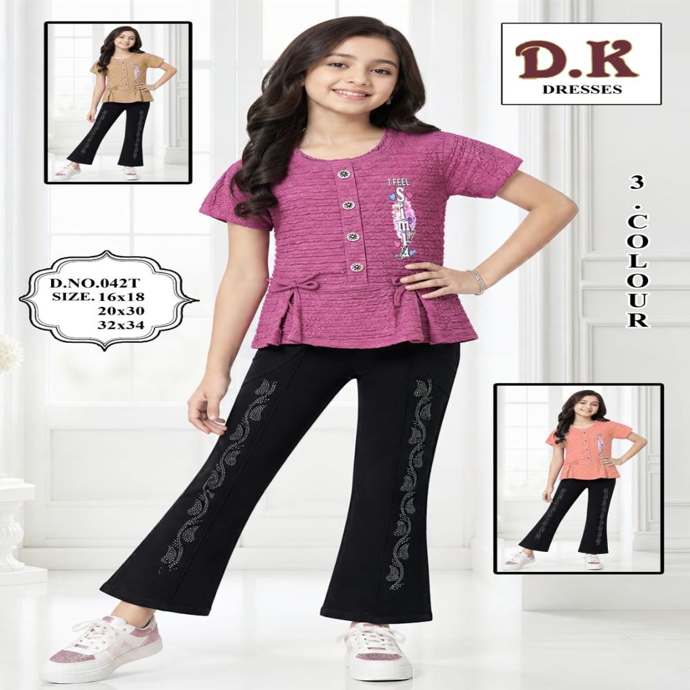 223 Party Wear Top And Pant Set - Age Group: Kids