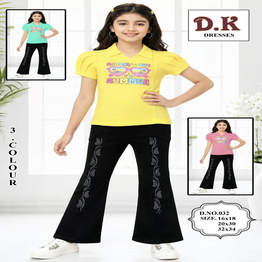 273 Kids Top And Capri Set - Color: Multicolor
