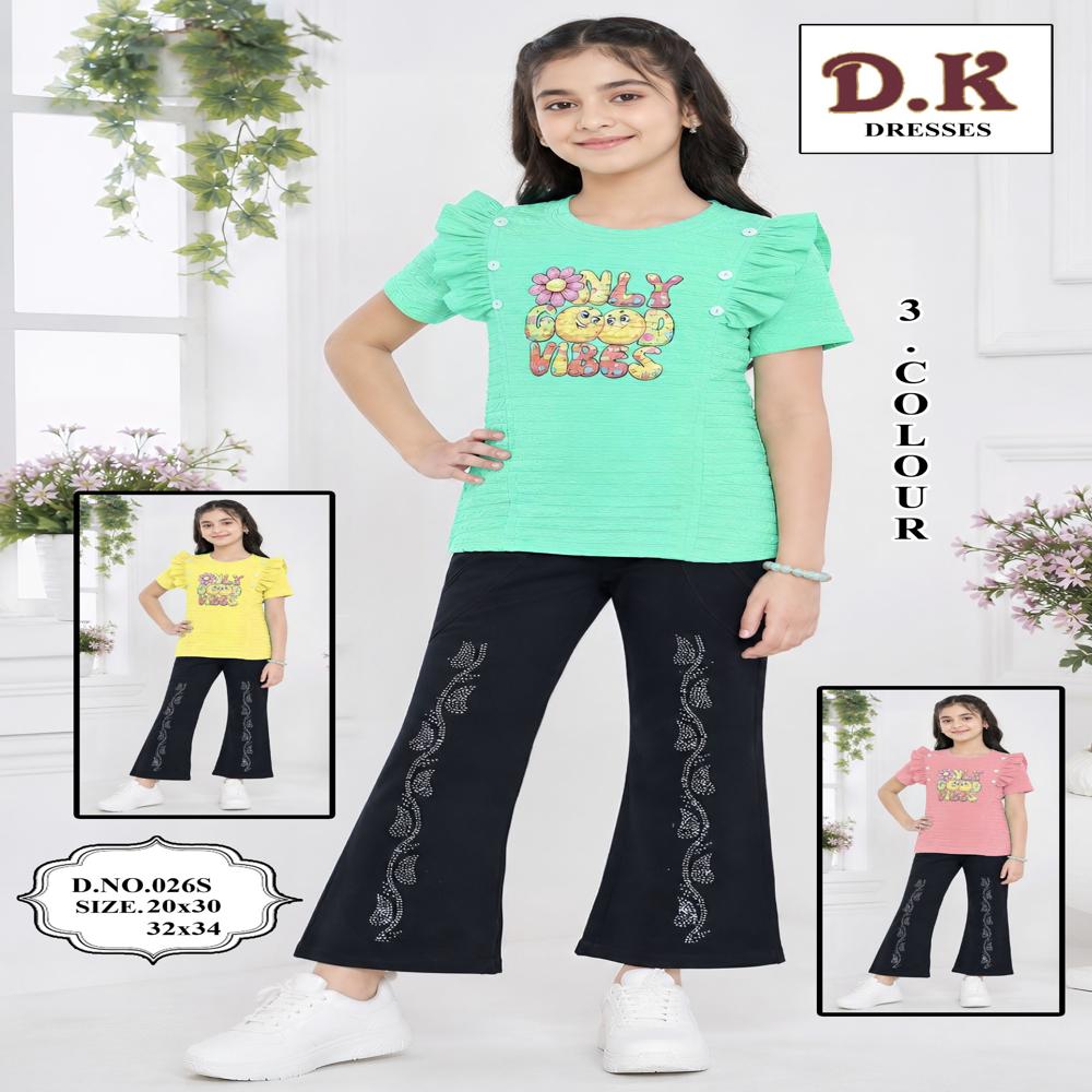 271 Designer Top And Capri Set - Age Group: Kids