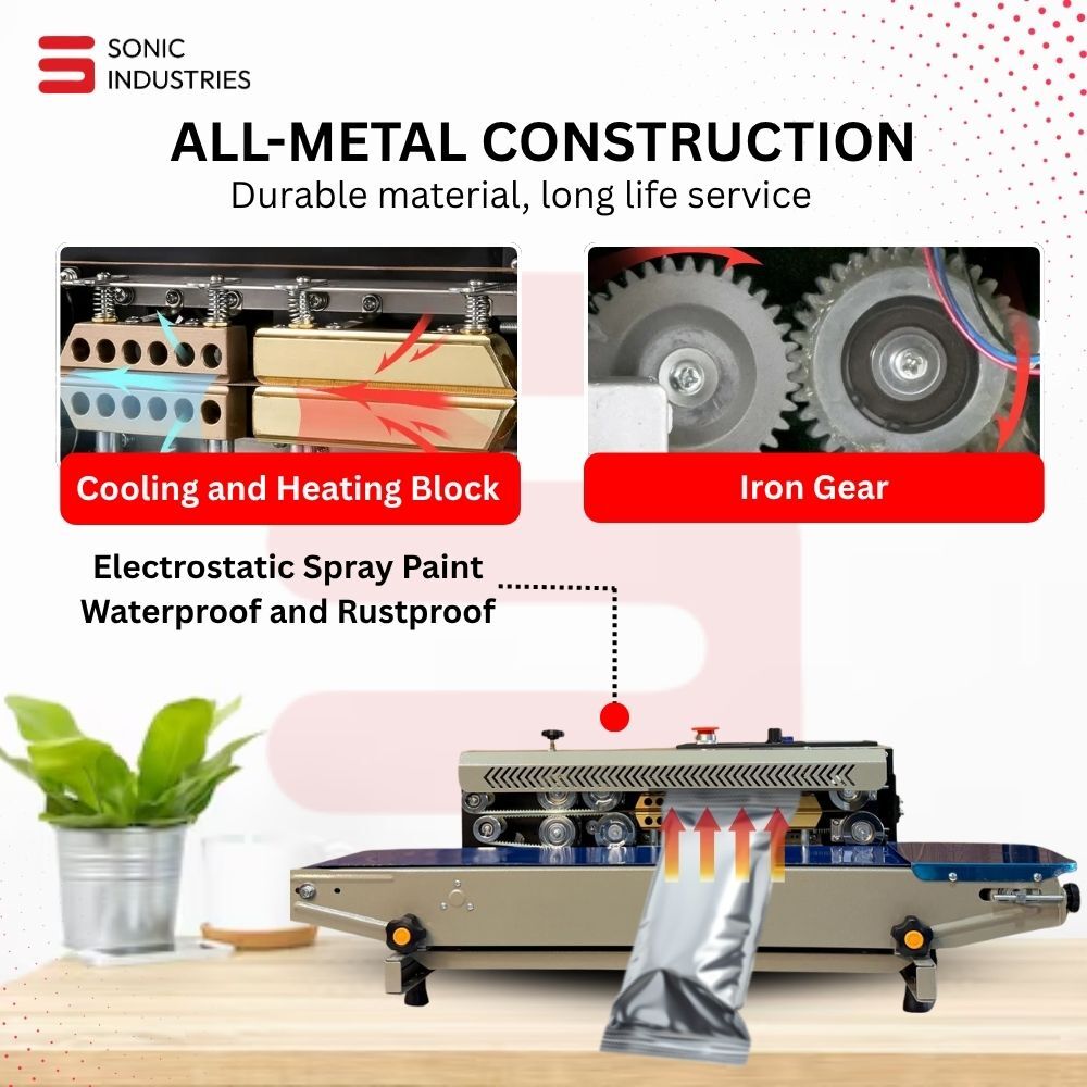 Band sealing machine mild steel body top model ( heavy duty )