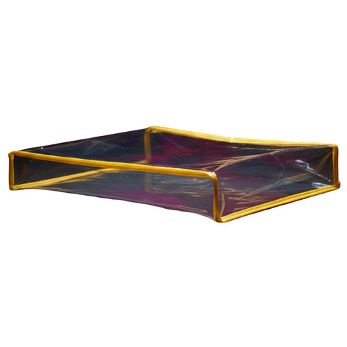 Rectangular Saree Packing Transparent Bag - Design: Plain