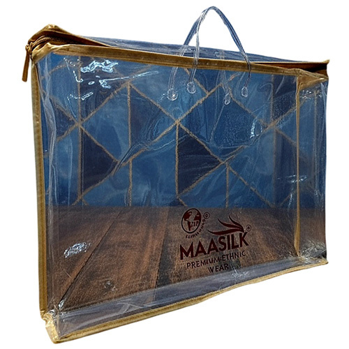 Transparent Long Zipper Saree Bag